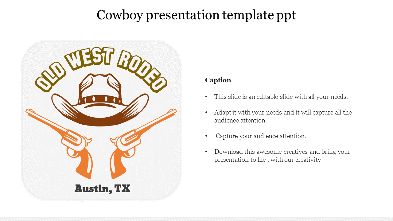 Cowboy presentation template ppt 